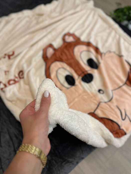 Дитячий теплий плед ковдра на овчині