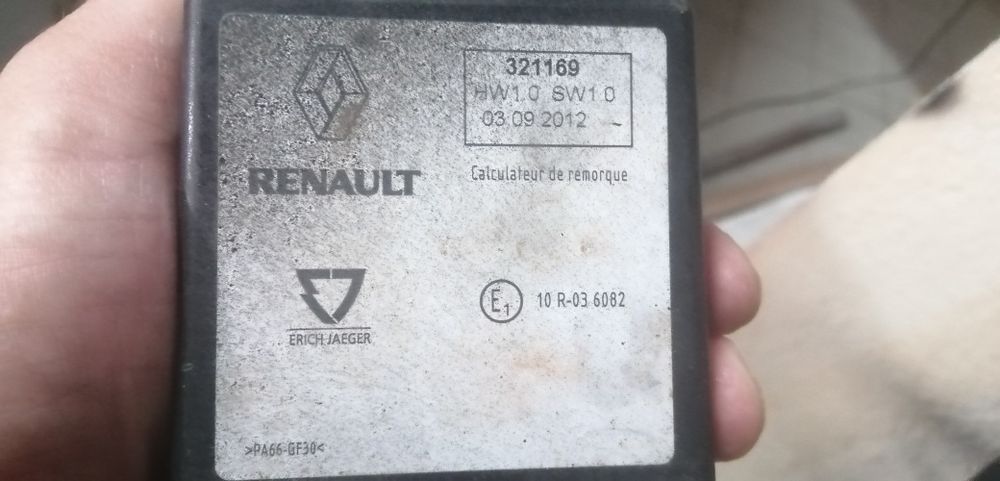 Engate reboque atrelado renault