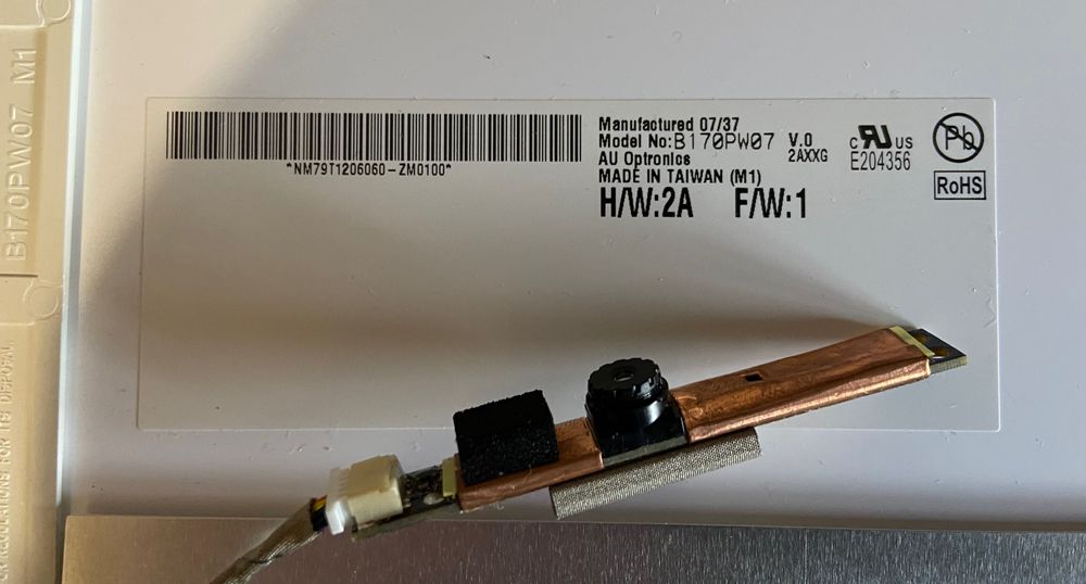 Матрица для ноутбука 17.0" (1440x900) AUO B170PW07
