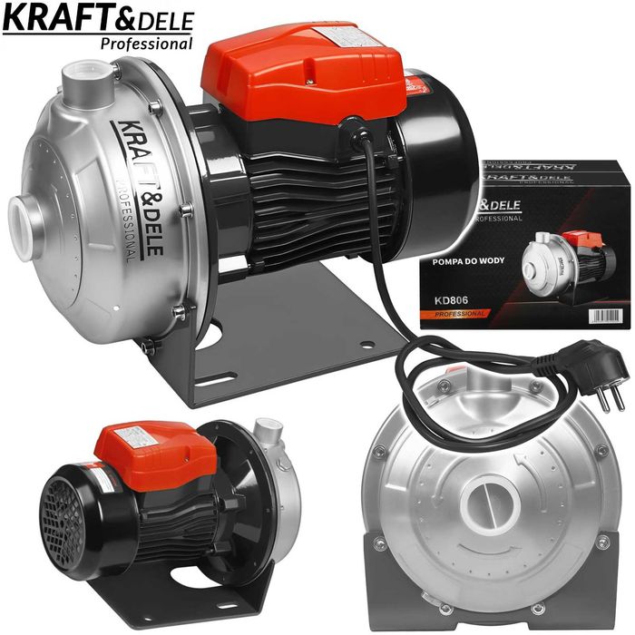 KRAFT&DELE Pompa Do Wody Czystej Ogrodowa 800w 80l/min 1,25” KD806