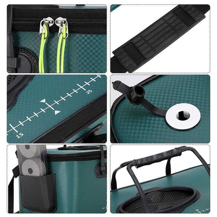 Сумка для рыбалки EVA, ведро для рыбы и прикормки, с клапаном