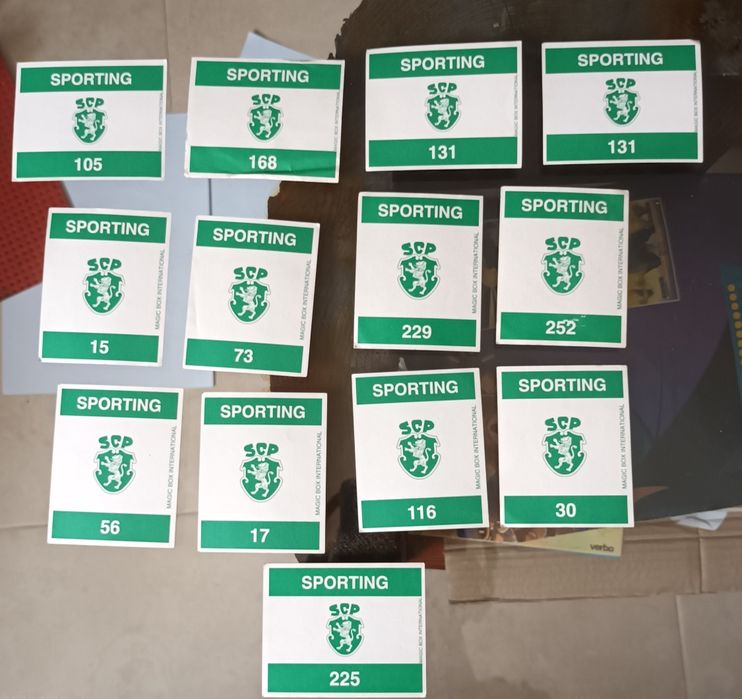 Cromos Sporting Magic Box 1906 até 1995