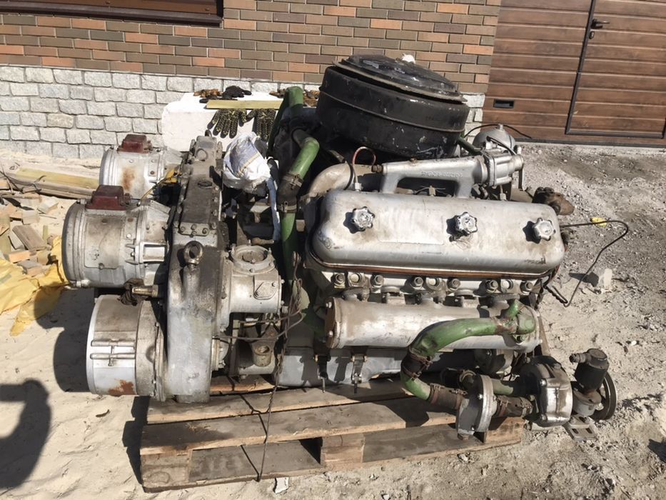 судовой двигатель ЯМЗ-236СП4 с реверс-редуктором в сборе