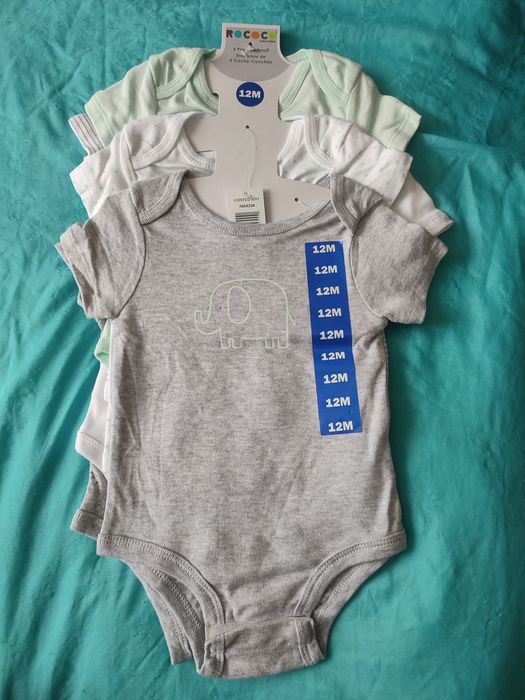 Набор  НОВЫХ бодиков Rococo 12 мес.