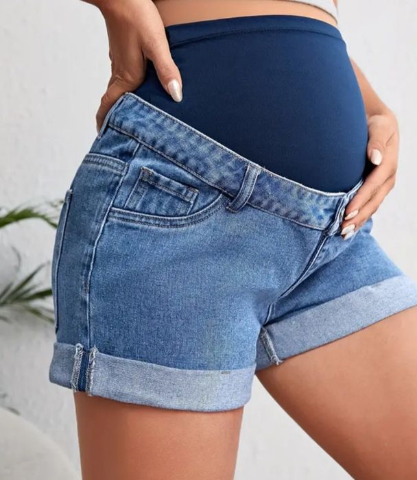 Nowe spodenki ciążowe jeansowe