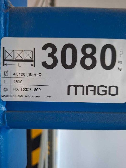 Regały magazynowe 6,5m