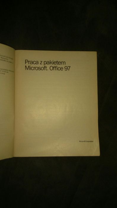 Praca z pakietem Microsoft Office 97
