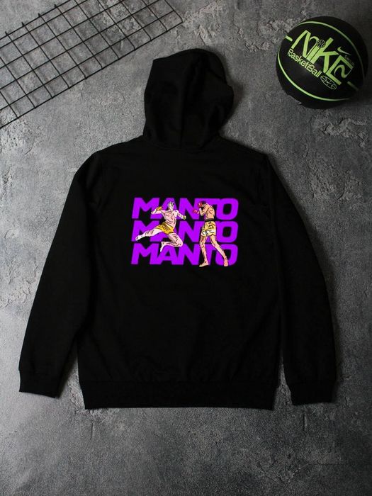 Худи MANTO с принтом | Чёрное / Белое | S–XXL