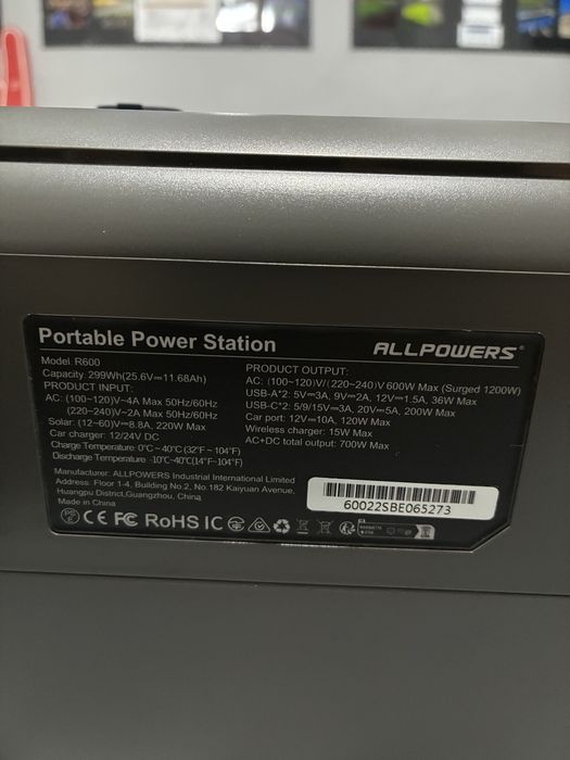 Stacja zasilająca ALLPOWERS R600