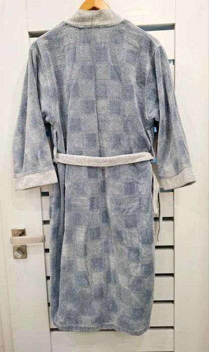 Gruby szlafrok męski 100%bawełna r. M/L