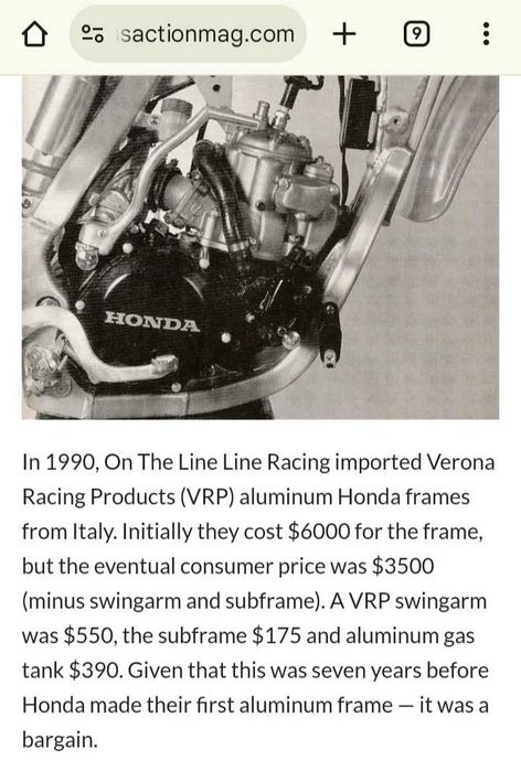 Honda CR 125 VRP