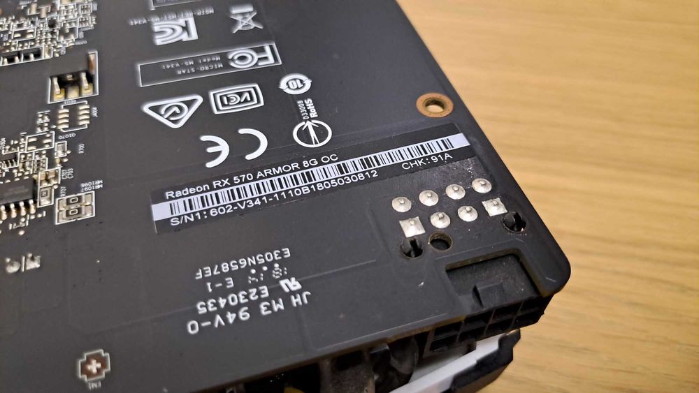 Placa Gráfica MSI Radeon RX 570 ARMOR 8GB