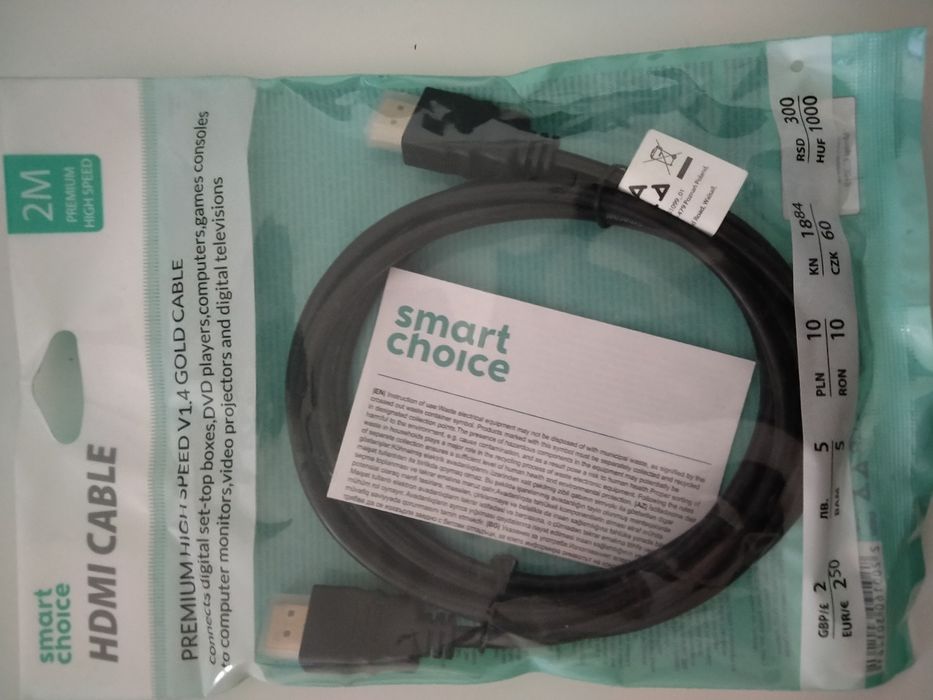 Nowy kabel HDMI 2M