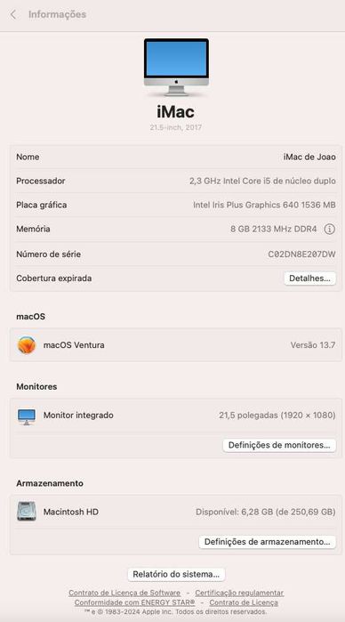 iMac 21.5 inch, 2017 + Apple Magic Keyboard + Apple Magic Mouse 2