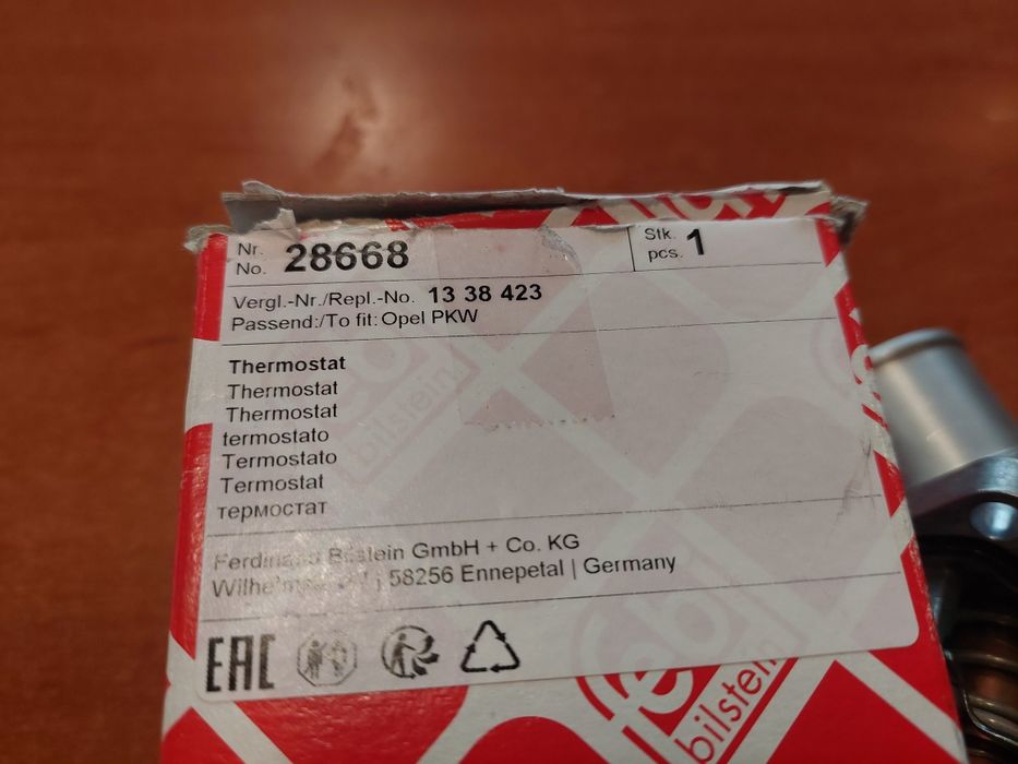 Termostat cieczy chłodzącej Febi FE28668 Opel Astra Combo Corsa Meriva