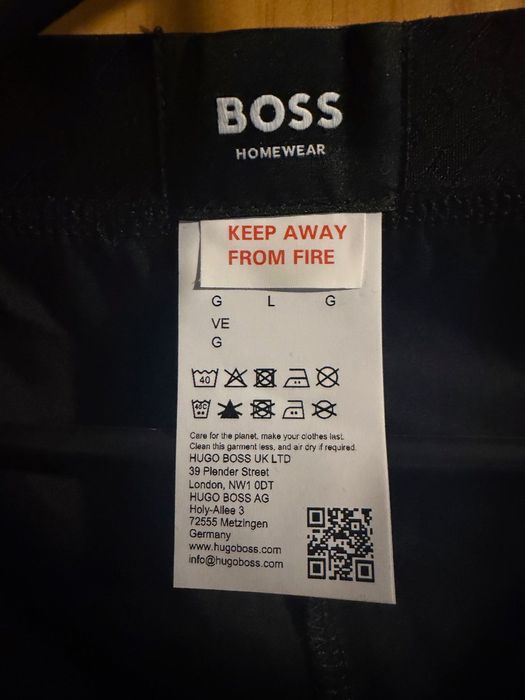 Boss piżama L czarna