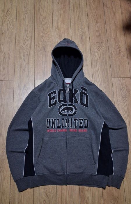 Зип Худи Ecko Untld худи M-L Big Logo Sk8 TrasherSplitFireKarlKani