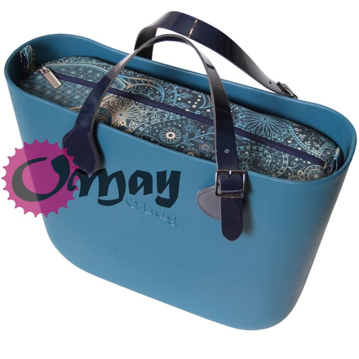 Granatowy organizer do OBAG STANDARD orient Morski 2 kieszenie OMAY