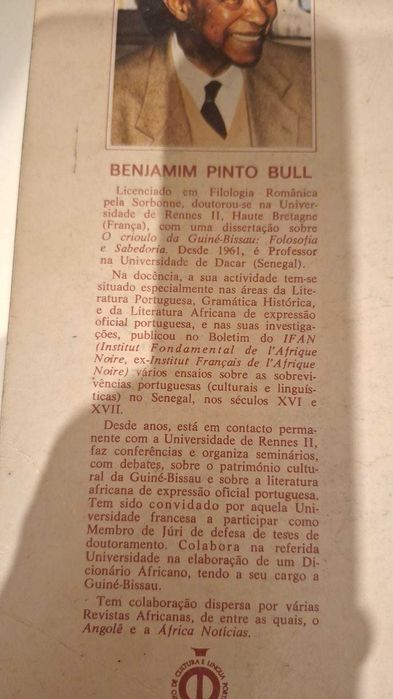 O Crioulo da Guiné-Bissau: Filosofia e Sabedoria – Benjamin Pinto Bull (1.ª Ed. 1989)