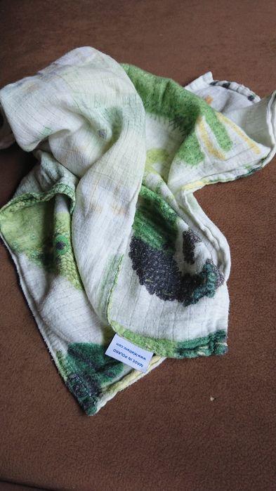 Dwa otulacze bambusowe 70x70 cm Lela Blanc