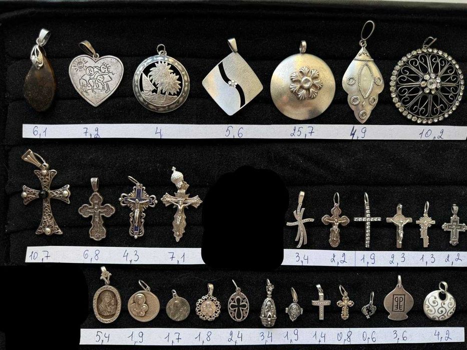 кулони підвіски - срібло