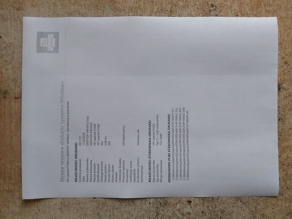 Drukarka Hp Laserjet P1006