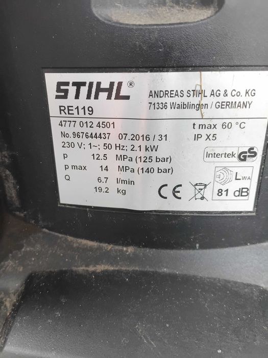 Myjka stihl RD 119