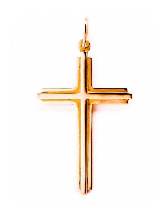 Warszawska Złota Zawieszka - 14K - 1,92g - WARMET wzór K-24 - KRZYŻ