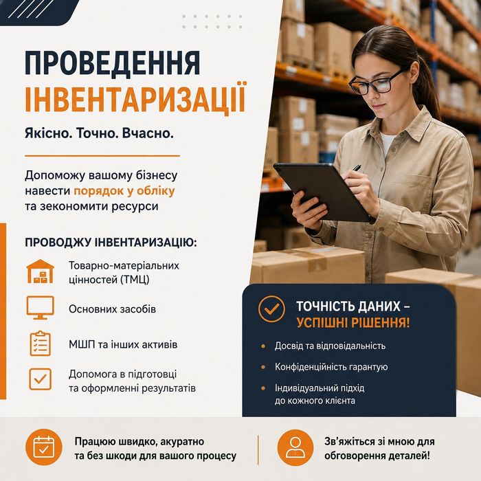 Проведення інвентаризації