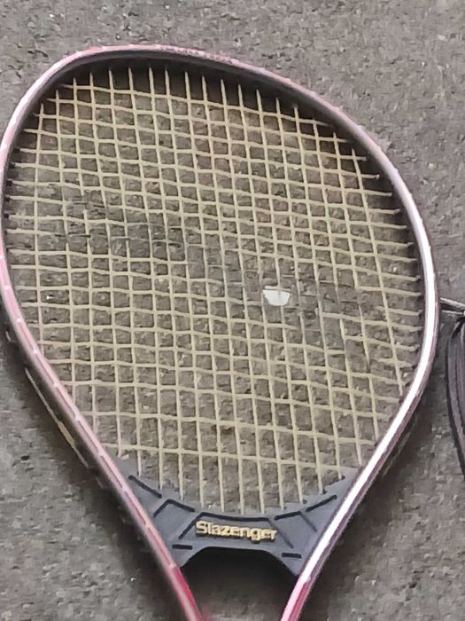 Raquete de ténis antiga Slazenger