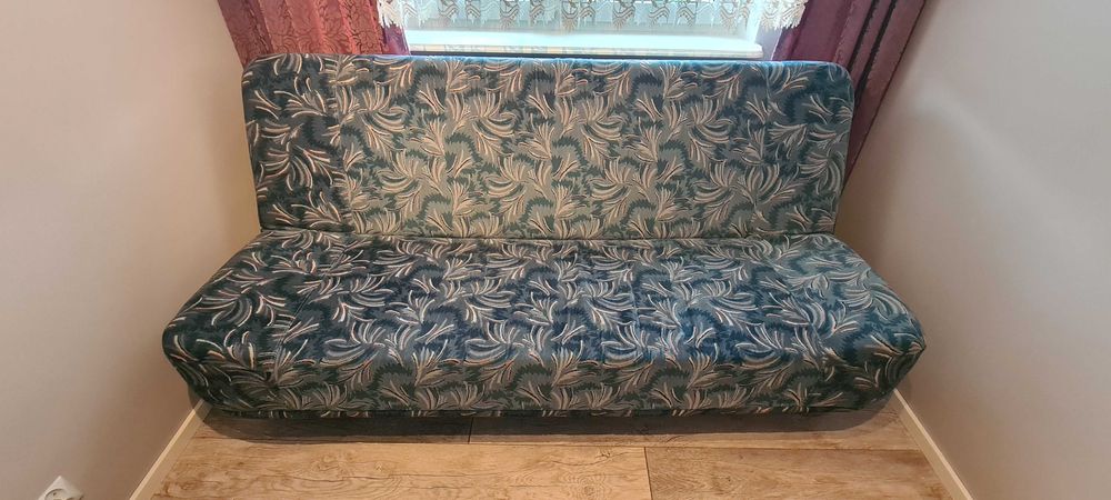 Wersalka / sofa rozkładana 200x120 (morska) + pojemnik na pościel - idealna do pokoju / pod wynajem