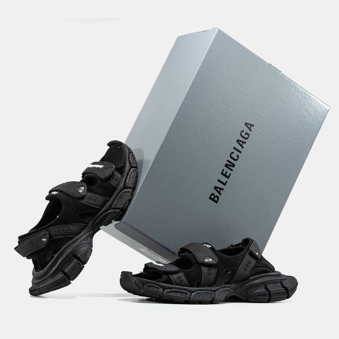 Черные сандалии Balenciaga 3XL Sandals сандалі баленсиага 3ХЛ (36-43)