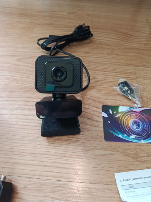Kamera Internetowa HD USB + Statyw + Adapter USB-C | Zestaw do lekcji/pracy