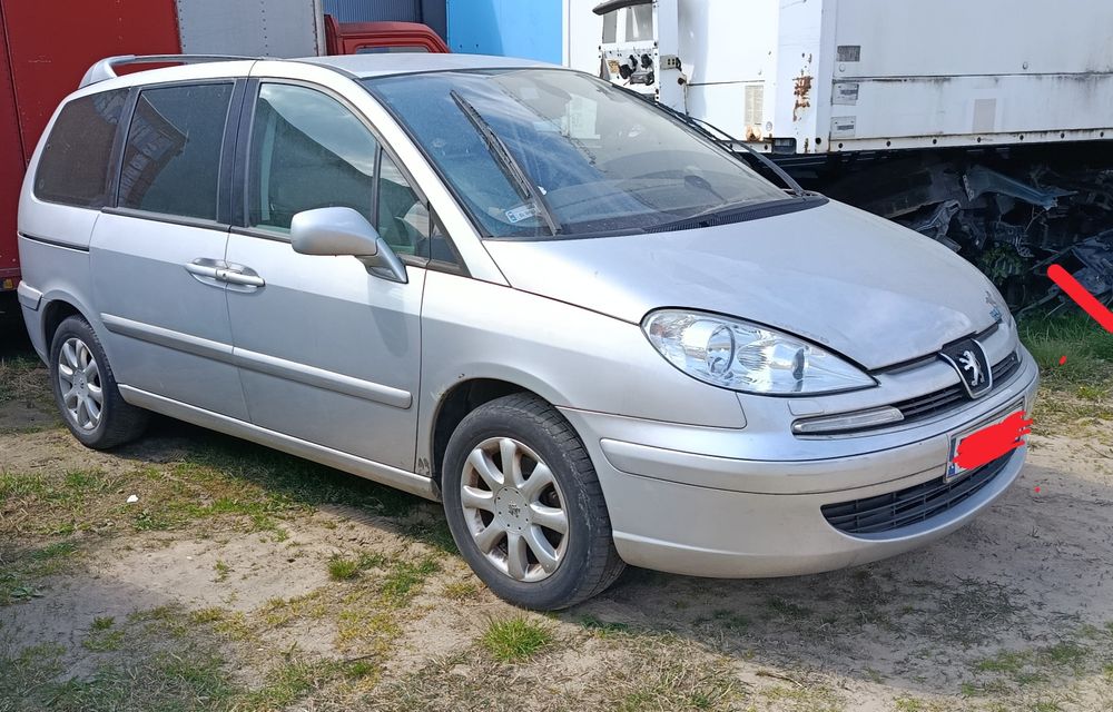 Peugeot 807 Citroen C8 silnik 2.0 benzyna EZRC maska zderzak błotnik drzwi klapa lampa lusterko szyba fotel felgi i inne