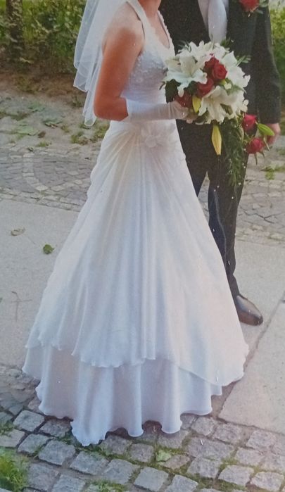 Suknia ślubna biała rozn. 38-40