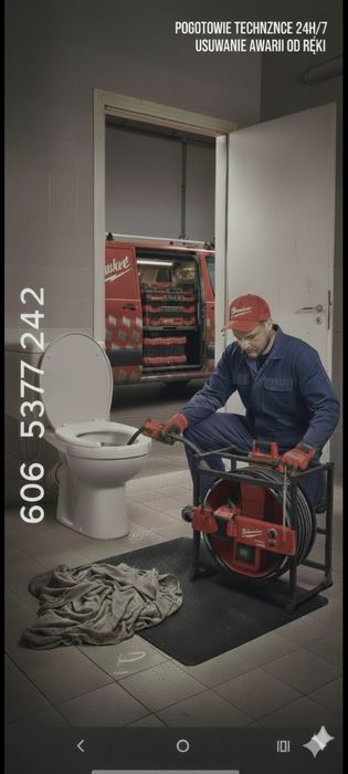 Pogotowie Techniczne 24H/7  Elektryk 24h Hydraulik 24h Udrożnianie Rur