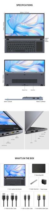 Monitor com teclado para telemóvel .