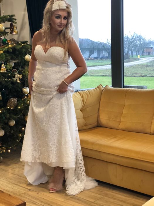 Przepiękna suknia ślubna rozmiar 38