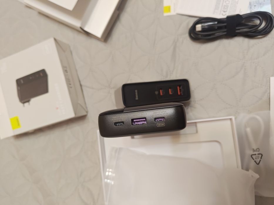 Павербанк 140w zime z5 25000mAh зарядка baseus gan5 pro 140w з кабелям