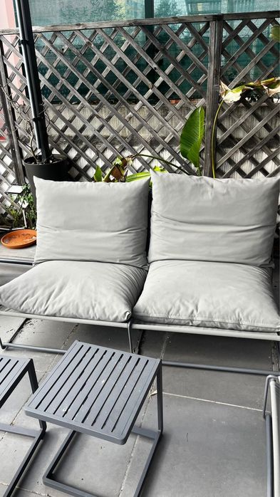 Conjunto Lounge de Jardim SKLUM Amaro – Cinza | 2 Sofás + 1 Poltrona