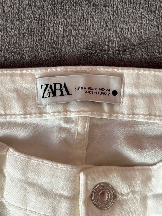 штани кльош/bootcut ZARA молочно-білі