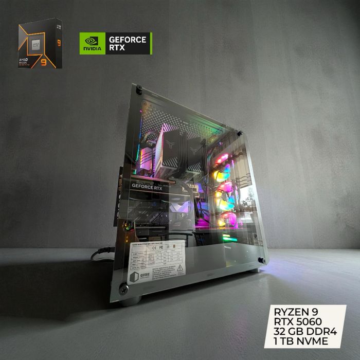 Новий топ ПК Ryzen 9 / RTX 5060 8 Gb / 32GB / SSD 1TB — 38 999 грн!