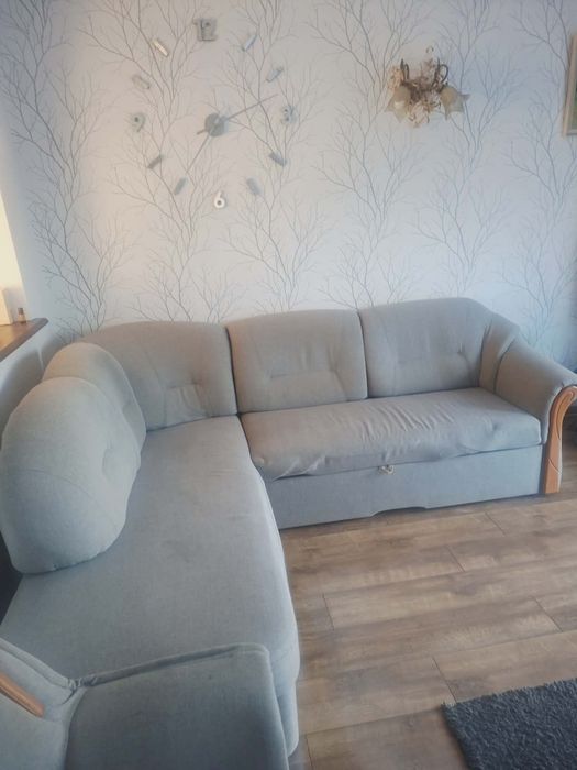 Narożnik z funkcją spania + fotel