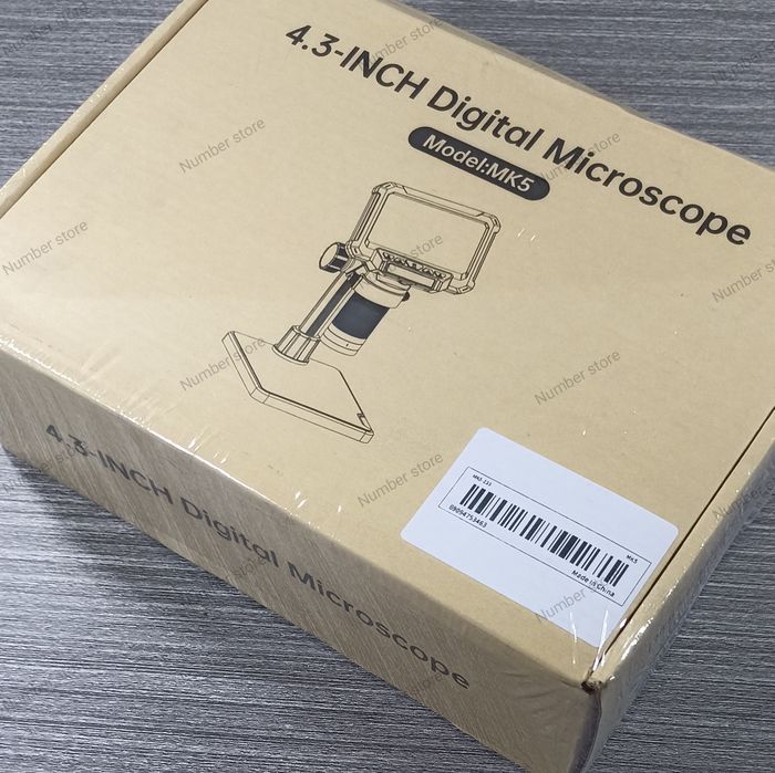 Цифровий мікроскоп 4.3" LCD (50X-1000X) / Електронний мікроскоп для пайки, нумізматики, ремонту / Підключення до ПК
