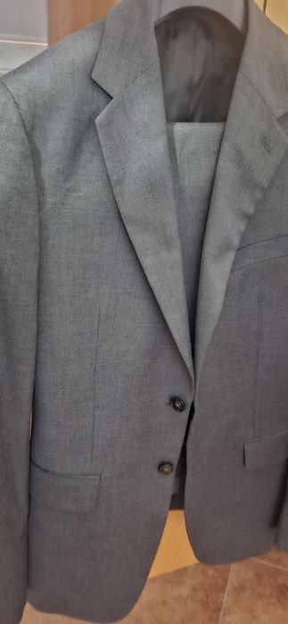 Fato Mango Slim Fit Cinza – Blazer 48 / Calças 42 – Novo