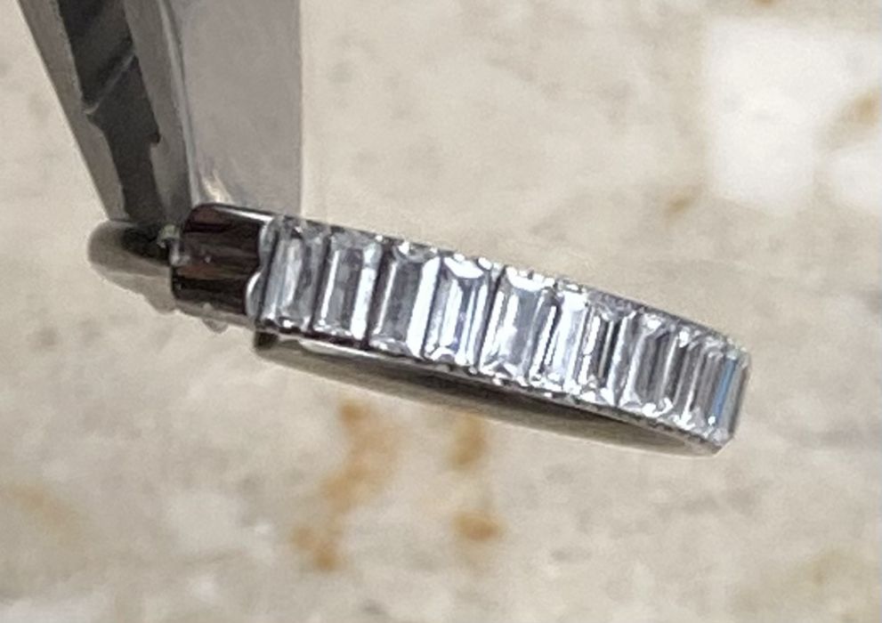 Unisex kolczyk 12 mm piercing 16G kółko segment ring Tytan