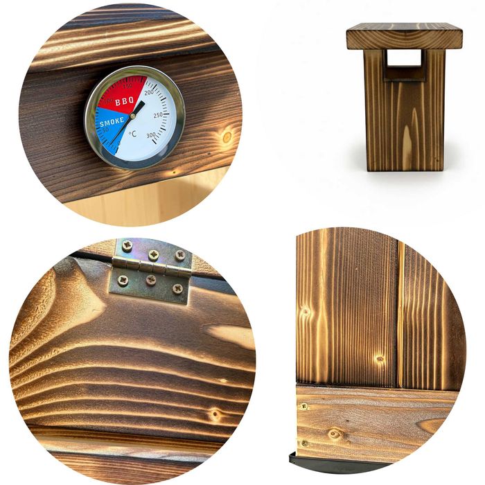 Wędzarnia Drewniana Duża Ogrodowa Domowa Produkcja POL Dostawa Książka