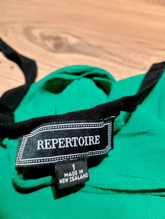 Zielona Wiązana Bluzka Repertoire New Zealand