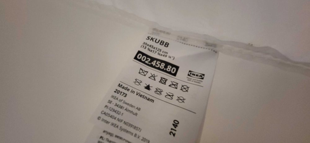 Wisząca półka 6 przegród biała SKUBB IKEA