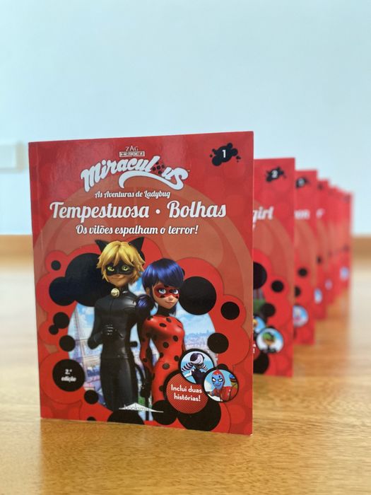 Livros Miraculous Ladybug 1-7